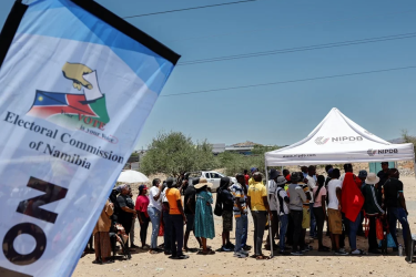 voting queue in Namibia