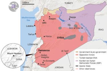 map of Syria december 9