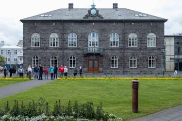 Parliament building Alþing, Althing Reykjavik.