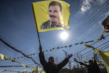 Abdullah Ocalan flag