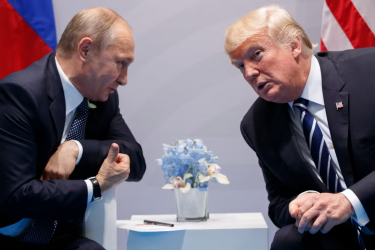 Trump and Putin talking