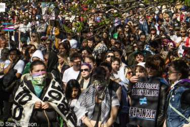 London protest 19 April 2025 image by Steve Eason