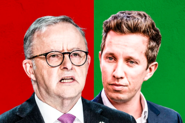 Anthony Albanese (left) and Max Chandler-Mather