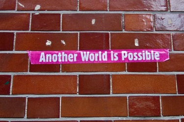 Another world is possible sticker