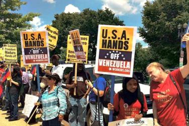 Protest in solidarity with Maduro