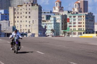 motorbike in Cuba