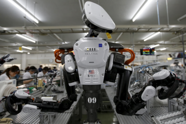 Ai robot in production line