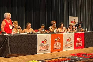 Antifascist conference panel