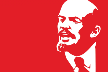 Lenin red background