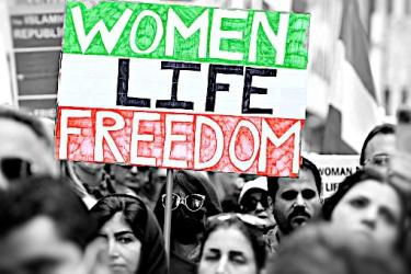 Women Life Freedom placard