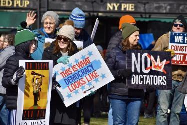 No Kings protest