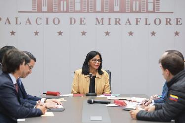 Delcy Rodriguez cabinet meeting