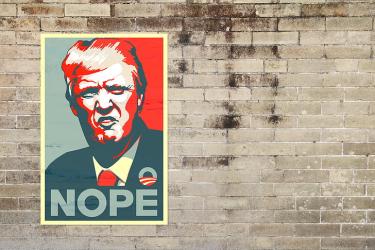 trump nope poster