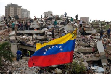 Venezuela flag earthquake