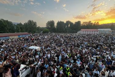 protest pakistan adminstered Jammu Kashmir