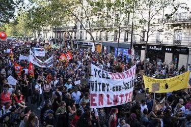 French student protest October 2026