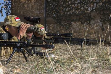 Indonesian Sniper at Australian Army Skill at Arms Meet (AASAM)