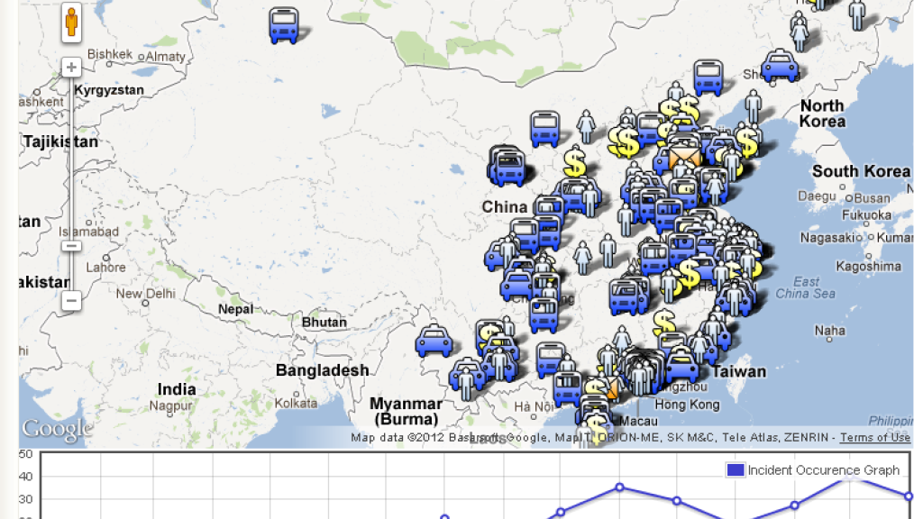 CLB Collective Labour Incidents Map