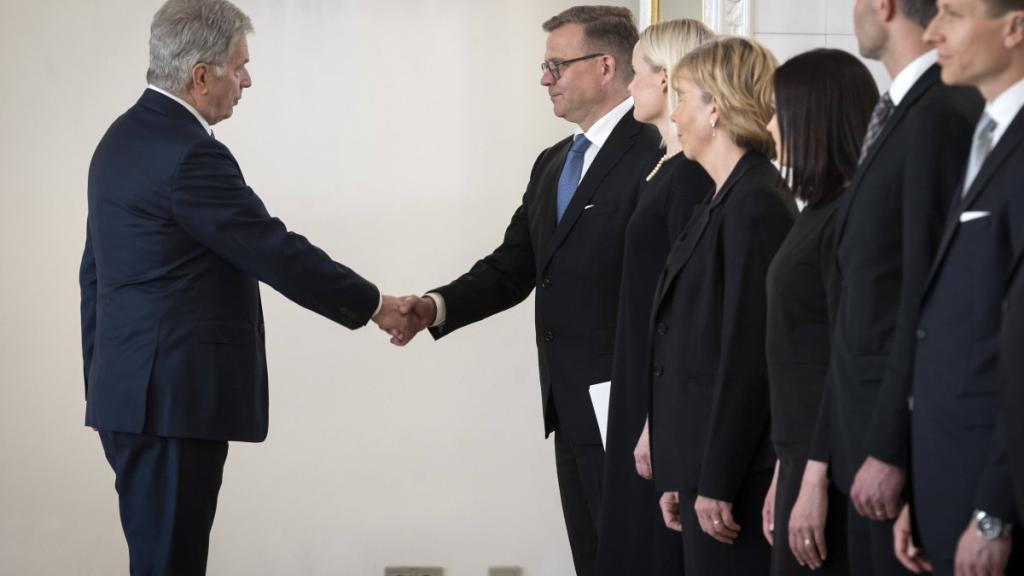 Finland s President Sauli Niinisto meets with the new government led by Prime Minister Petteri Orpo, Helsinki, June 20, 2023