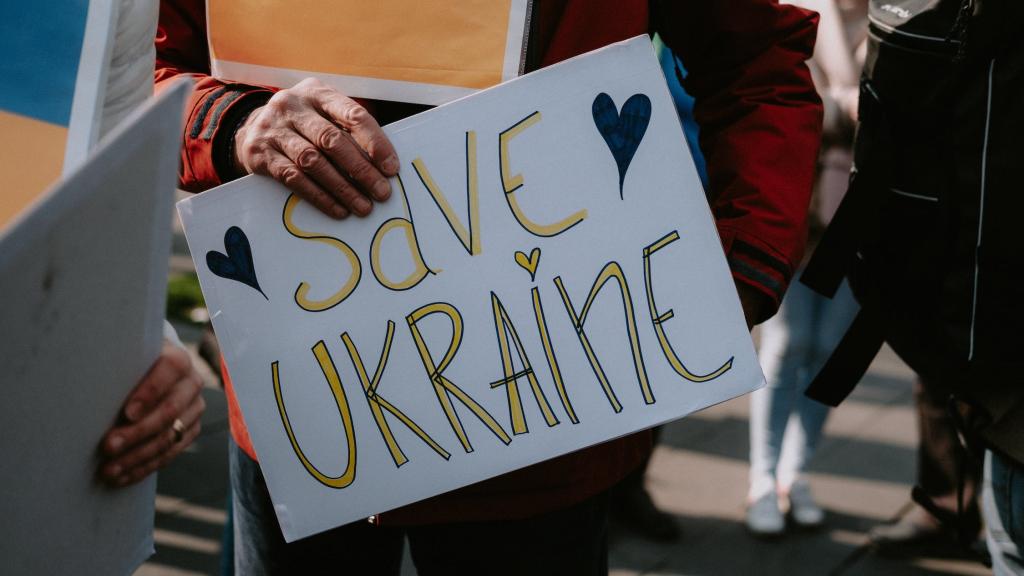 Ukraine placard