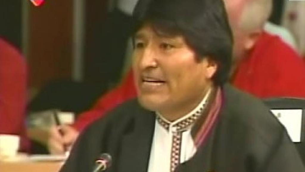 Evo Morales 'I declare myself Marxist ... now let the OAS expel Bolivia'.