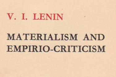 Materialism and Empirio-Criticism