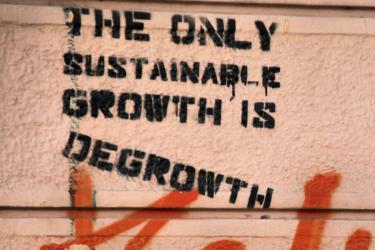 Degrowth graffiti
