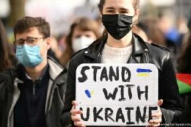 Stand with Ukraine placard