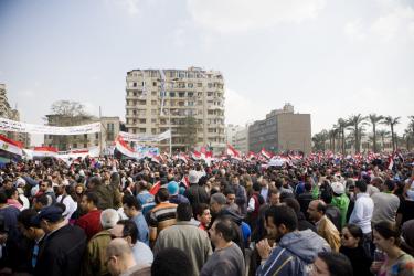Tahrir Square, 25th January 2011. Photo: Hossam el-Hamalawy