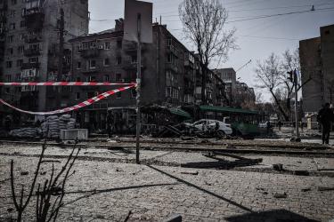 Ukraine city destruction